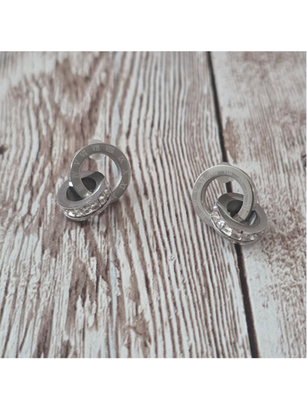 Women's Unbranded Roman Numeral Hoop Earrings, NWOT